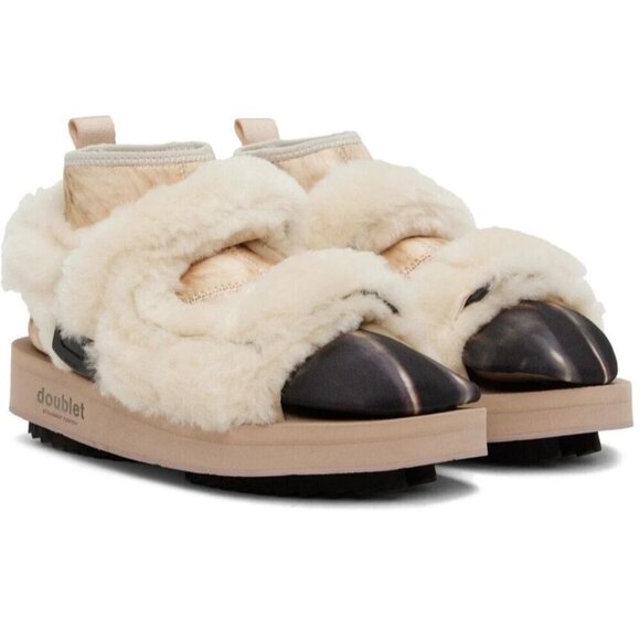 Doublet x Suicoke Edition Animal Foot Layered Sandals Size 35 W6 M4 Beige $730 - Picture 1 of 14